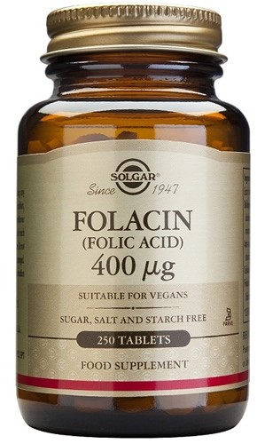 Solgar Folacin - Acido Folico 400 mcg 250 tabs Solgar Folacin - Acido Folico 400 mcg 250 tabs