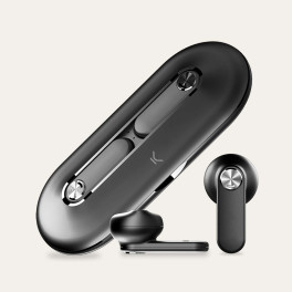 Ksix Auriculares Inalámbricos - Diseño Ultrafino En Metal - Bluetooth 5.0 - Autonomía Hasta 18 Horas