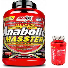 Pack REGALO Amix Anabolic Masster 2,2 kg + Cafeina 30 Caps