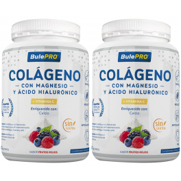 Confezione BulePRO Collagene con Magnesio e Acido Ialuronico 2 vasetti x 300 gr