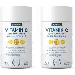 Confezione BulePRO Vitamina C 2 barattoli x 60 capsule