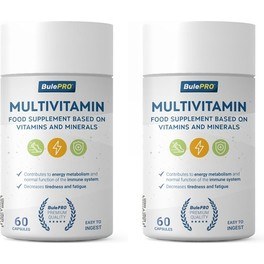 Pack BulePRO Multivitamines 2 flacons x 60 Caps