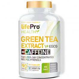 Life Pro Green Tea + Egcg + Cafeína 90 Vegancaps 98% Polifenóis