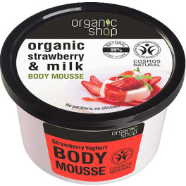Organic Shop Body Mousse Erdbeer-Joghurt