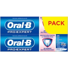 Lote de pasta de dente Oral-b Pro-expert Sensibilidade e clareamento 2 x 75 ml