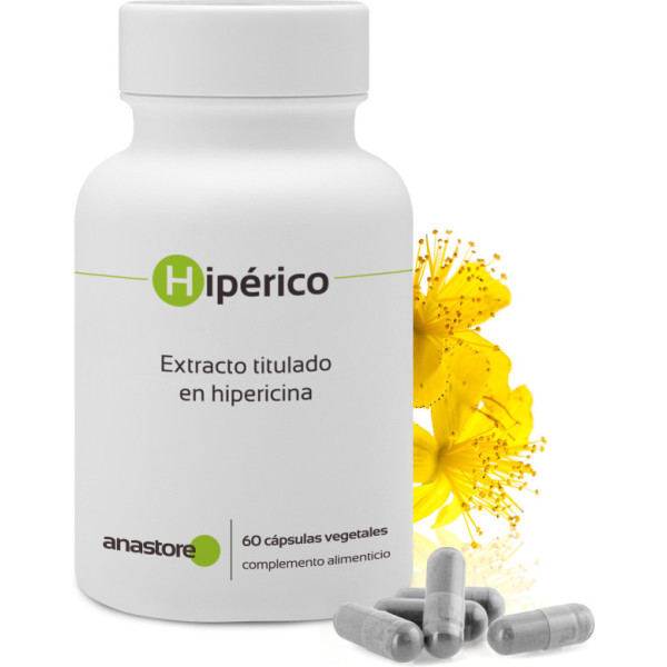 Anastore Hipérico * 230 Mg / 60 Cápsulas * Extracto Titulado Al 0.3% De Hipericina