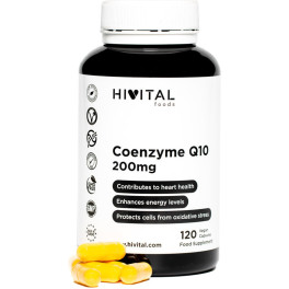 Hivital Coenzima Q10 200 Mg. 120 Cápsulas Veganas Para 4 Meses