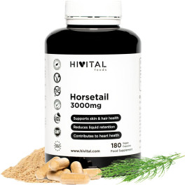 Hivital Cola De Caballo 3000 Mg. 180 Cápsulas Veganas Para 6 Meses