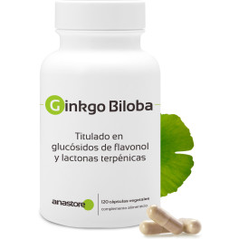 Anastore Ginkgo Biloba * 60 Mg / Cápsulas * Titulado En Glucósidos De Flavonol 24% Y Lactonas Terpénicas 6%