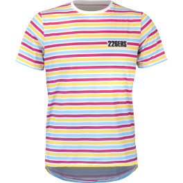 226ERS Hardloopshirt Hydrazero Stripes Wit - Shirt met korte mouwen