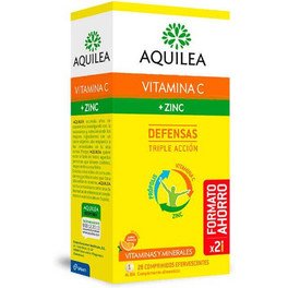Aquilea Vitamine C + Zinc 28 Comp Effervescent