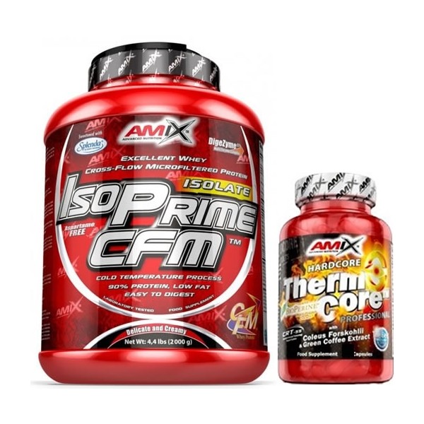 Pack Amix IsoPrime CFM Isolate 2 kg + ThermoCore 30 cápsulas