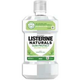 Gomas de proteção para enxaguatório bucal Listerine Naturals 500 ml unissex