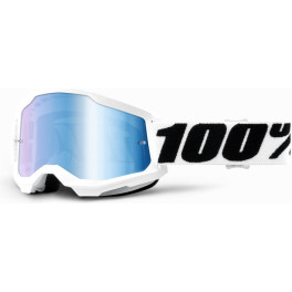 100% Strata 2 Goggle Everest - Mirror Blue Lens