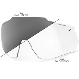 100% Racetrap Replacement Lens - Photochromic Clear/smoke