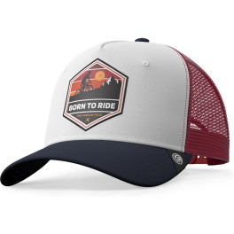 The Indian Face Gorra - Born To Ride White / Red / Blue
