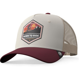 The Indian Face Gorra - Born To Ride Brown / Grey / Red