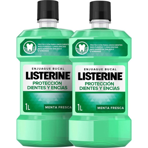 Listerine Teeth & Gums Mundwasser, Lot 2 x 1000 ml, Unisex