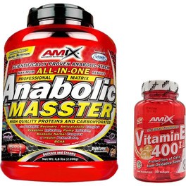 Pack REGALO Amix Anabolic Masster 2,2 kg + Vitamin E 30 Caps
