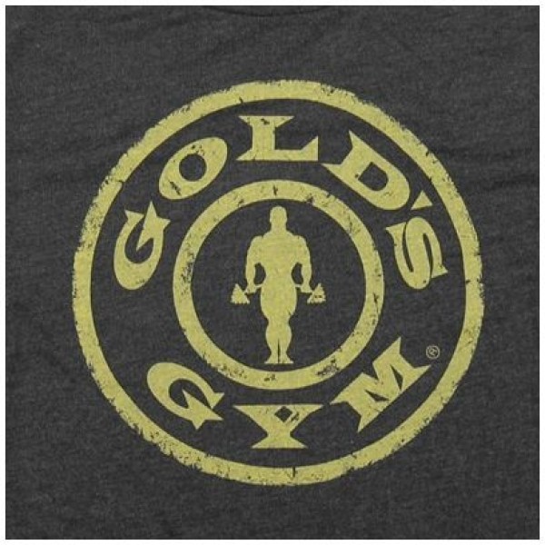 Gold Gym Youth Weight Plate Tee - Gold's Gym - (l-grande - Charcoal)