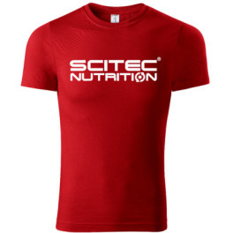 Maglietta Scitec Nutrition Basic da uomo rossa