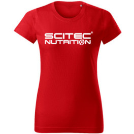 Maglietta Scitec Nutrition Basic Donna Rossa