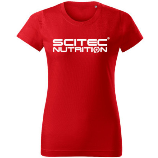 Camiseta Scitec Nutrition Basic Woman Red
