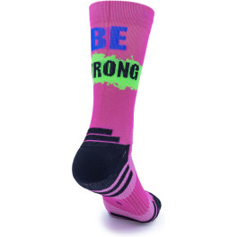 Kamuabu Calcetines "be Strong" De Color Fucsia Para Running Y Trail Running