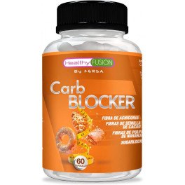 Healthy Fusion Carb Blocker 60 Caps - Bloqueador de grasas y carbohidratos con acción quemagrasas adelgazante