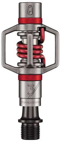 Crank Brothers Pedales Egg Beater 3 Plata - Rojo Crank Brothers Pedales Egg Beater 3 Plata - Rojo