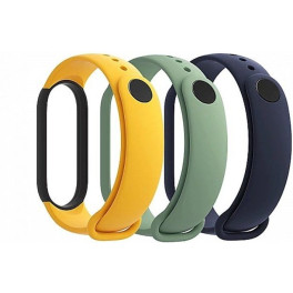 Xiaomi Pack De Correas Para Mi Smart Band 5 Strap- 3 Unidades- Azul- Amarillo- Verde Claro