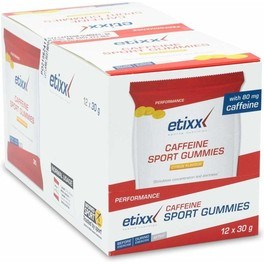 Etixx Caffeine Sport Gummies 12 Bolsas x 30 Gramos