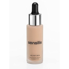 Sensilis Velvet Skin Base De Maquillage 2 En 1 Avec Acide Hyaluronique 05. Sable 30 Ml