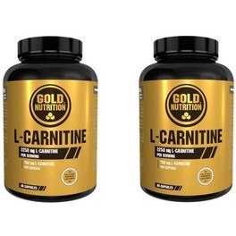 Pack Gold Nutrition L-Carnitina 750 Miligramos 2 Botes x 60 Cápsulas