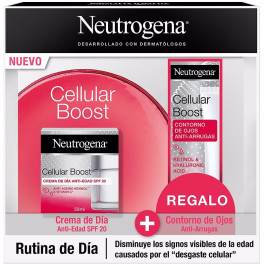 Neutrogena Cellular Boost Day Cream Spf20 lote 2 peças unissex