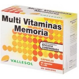 Vallesol Multivitaminas Memoria 40 Cap