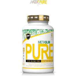 Mtx Nutrition Metaslim Pure 60 Capsulas - Avanzada Combinación Premium De Fitoextractos De Alta Pureza Y Poderoso Efecto Potenc