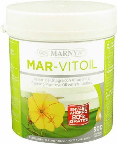Marnys Mar-Vitoil Aceite de onarga 400 caps +100 gratis Marnys Mar-Vitoil Aceite de onarga 400 caps +100 gratis