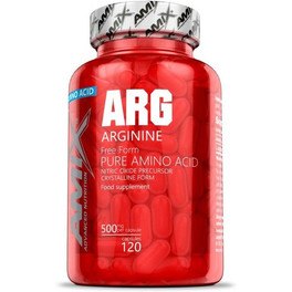 AMIX Arginin 120 Kapseln - Enthält essentielle Aminosäuren + Trägt zur Verringerung von Müdigkeit und Ermüdung bei