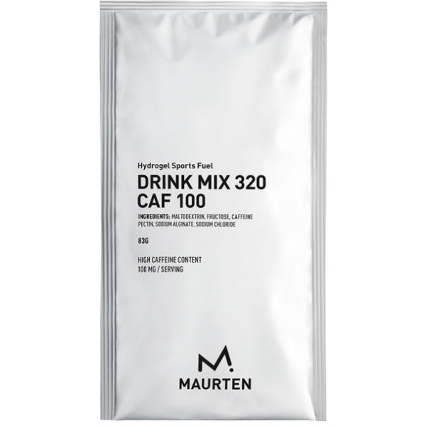 Maurten Drink Mix 320 CAF 1 Umschlag x 80 Gr - Energy Drink mit einer hohen Konzentration an Kohlenhydraten und Koffein. Glutenfrei / Vegan