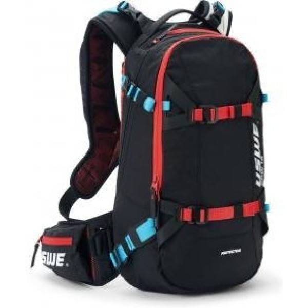 Uswe Mochila Ski/snow Pow 16 Hidratacion 3l Thermo Cell Ndm 2.0 Con Protector Espalda Negro/rojo