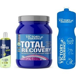 GESCHENKPAKET Victory Endurance Total Recovery 750 gr + Iso Energy Drink 500 ml + Wasserflasche 750 ml