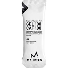 Maurten Gel 100 Caf 100 1 Gel x40 Gr - Gel energetico unico con tecnologia Hydrogel. Senza glutine / Vegano