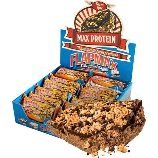 Max Protein Flap Max - Cookie FlapJack com Pedaços de Chocolate 24 Barras x 120 Gr