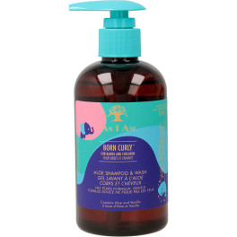 As I Am Born Curly Aloe Champú & Lavado 240ml/8oz (niños)