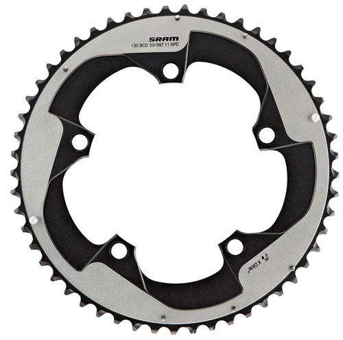 Sram Plato Road Red22 53 Dientes 11V 130 Bcd Falcon Gris Sram Plato Road Red22 53 Dientes 11V 130 Bcd Falcon Gris