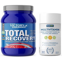 Pack Victory Endurance Total Recovery 750 g + BulePRO Multivitamine 60 Kapseln