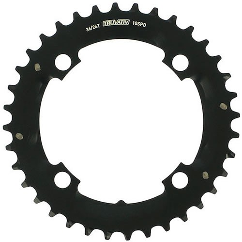 Sram Plato Mtb Negro 36 Dientes (2X10) 104Bcd 36/24 Sram Plato Mtb Negro 36 Dientes (2X10) 104Bcd 36/24