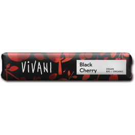 Vivani Black Cherry - Barrita De Chocolate Negro Con Cereza ácida