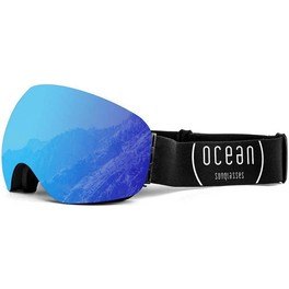 Ocean Sunglasses Máscara De Ski Arlberg Negro - Azul
